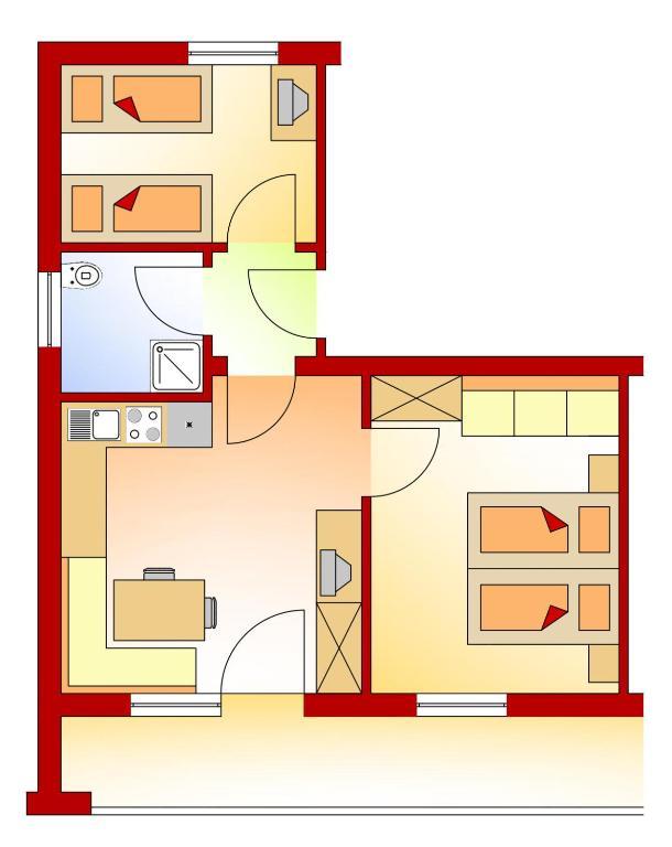Appartements Schneezauber Lermoos Bilik gambar